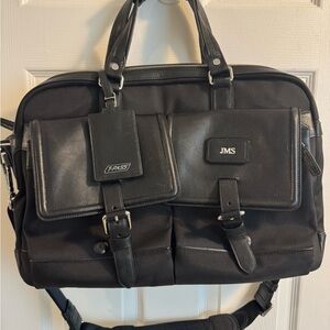 🔥TUMI LUXURY Men’s Black Travel Laptop Briefcase Bag - FEATURES ! EXCELLENT!!